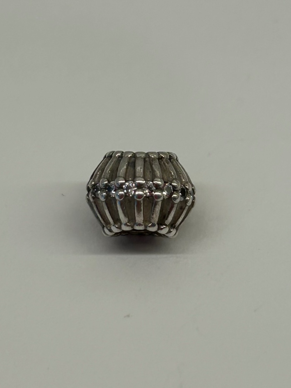 Authentic Retired Sterling Silver Pandora Show Stopper CZ Charm Bead